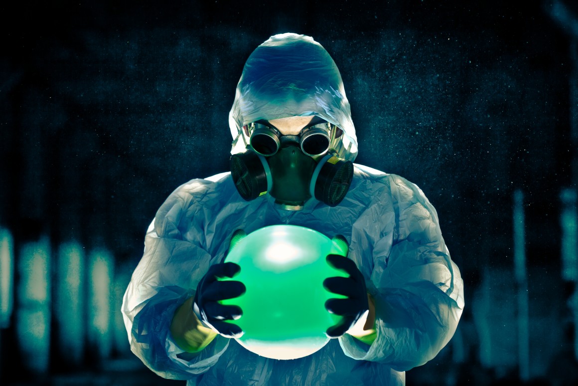 Təhlükə rəmzi olan təbiət rəngli Radiasiya