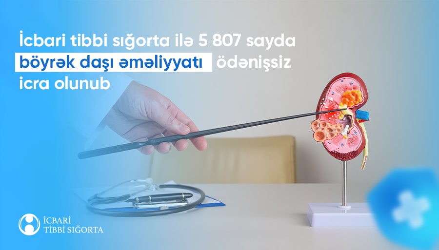 Böyrək daşlarının kəsiksiz xaric edilməsi icbari tibbi sığortaya daxildir