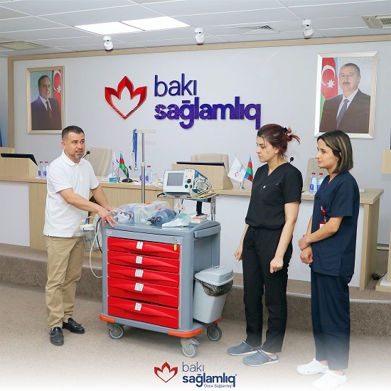 Bakı Sağlamlıq Mərkəzininin tibb bacıları “Kardiopulmonar Resusitasiya (KPR)” təlimində iştirak ediblər