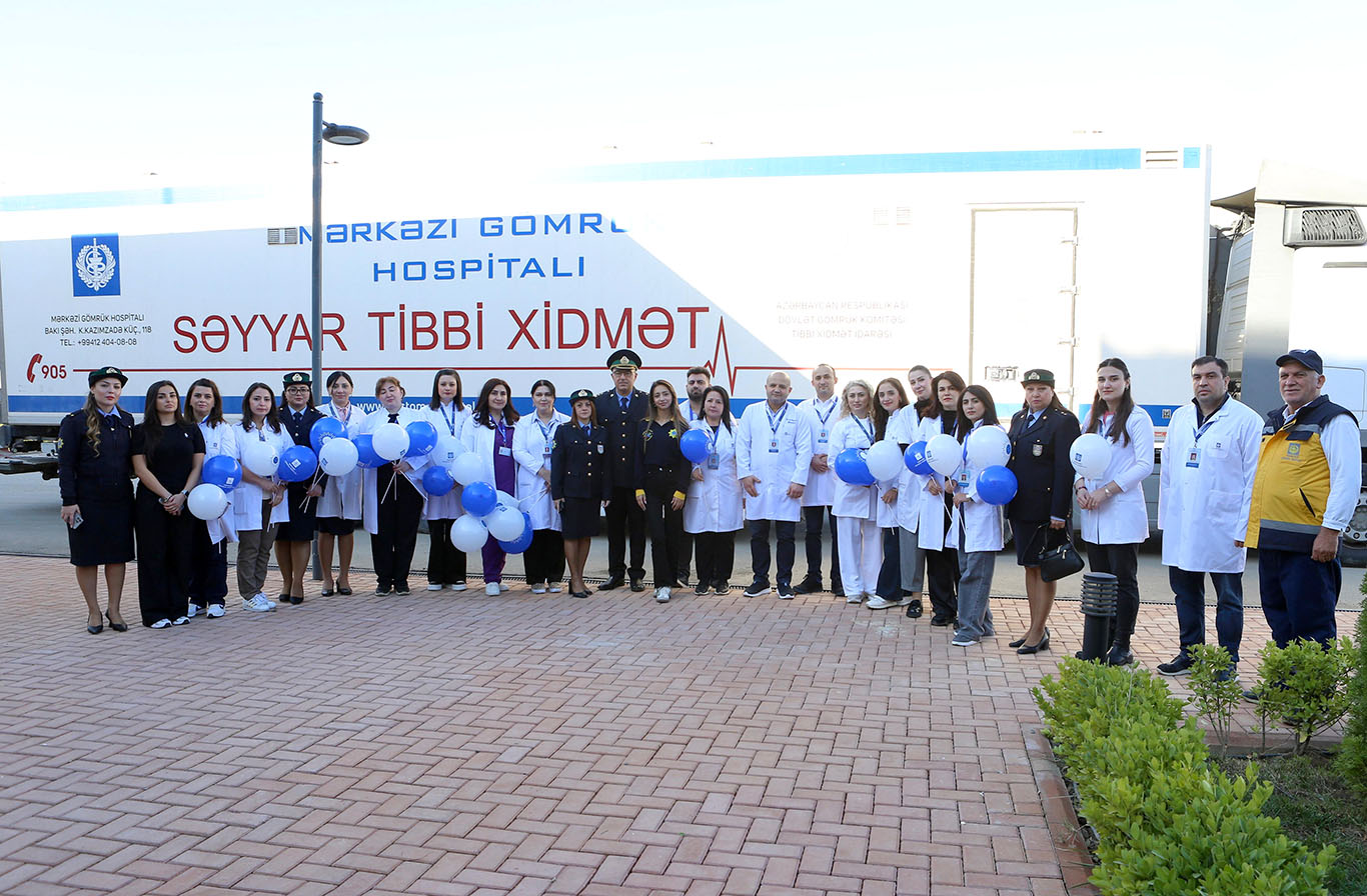 Dövlət Gömrük Komitəsinin Tibbi Xidmət İdarəsi Füzuli şəhərində 8 Noyabr – Zəfər Gününə həsr edilmiş tibbi sosial aksiya keçirib