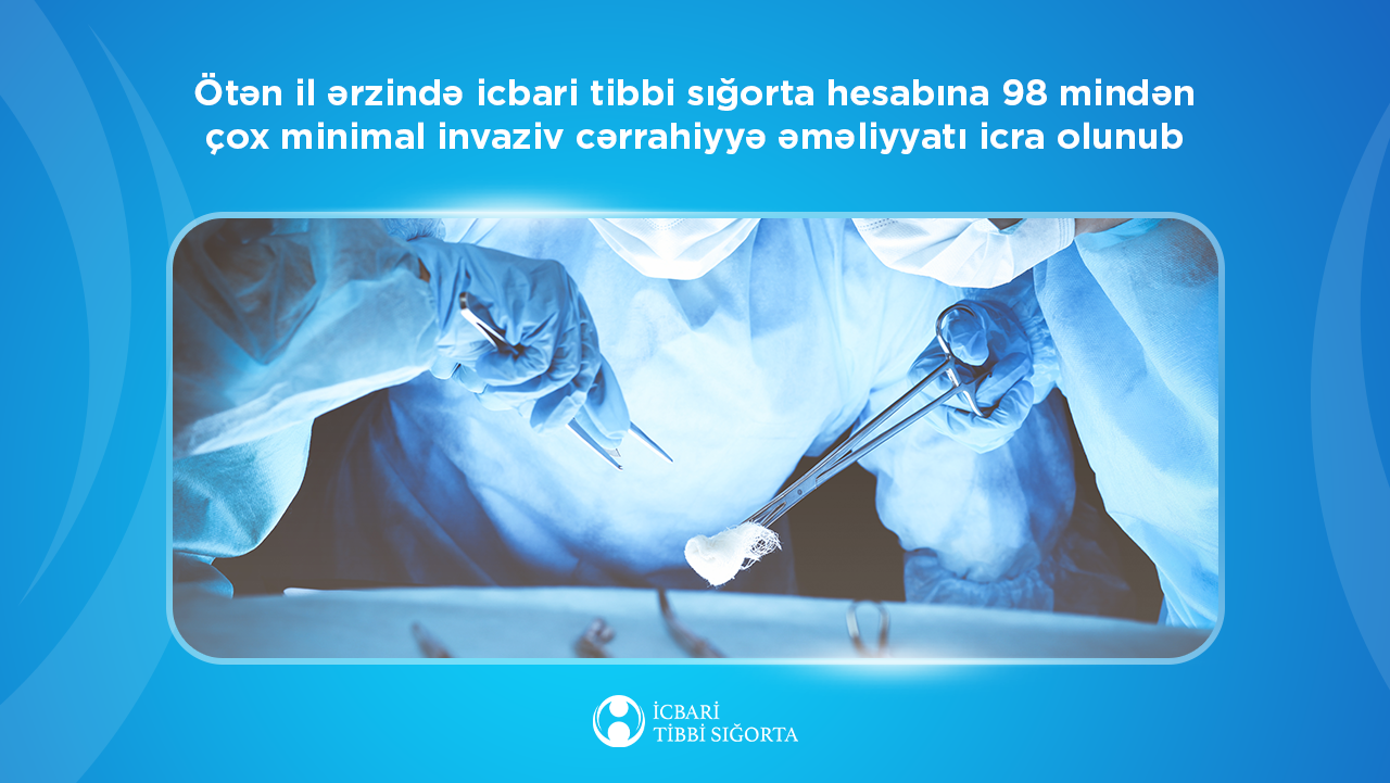 Ötən il ərzində icbari tibbi sığorta hesabına 98 mindən çox minimal invaziv cərrahiyyə əməliyyatı icra olunub