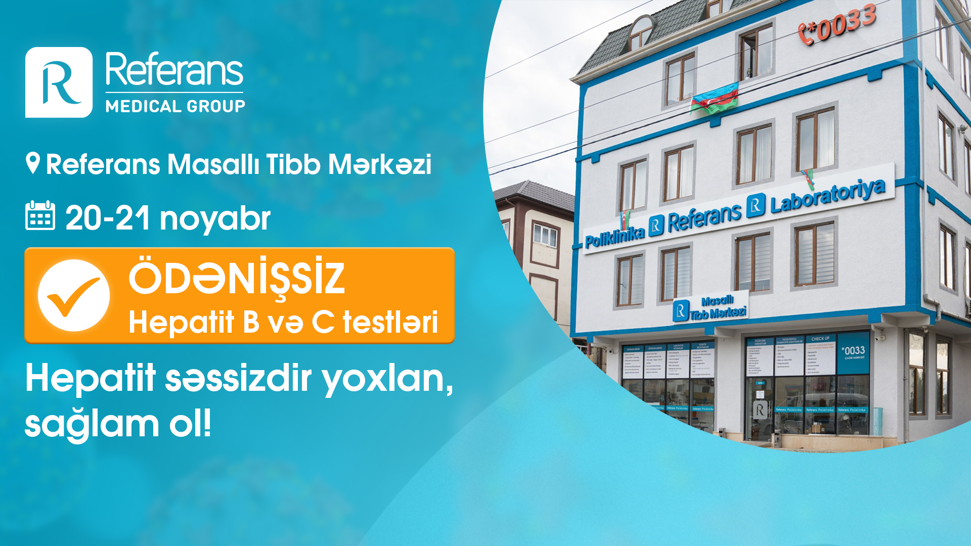 Masallıda  ödənişsiz Hepatit skrininqi keçiriləcək