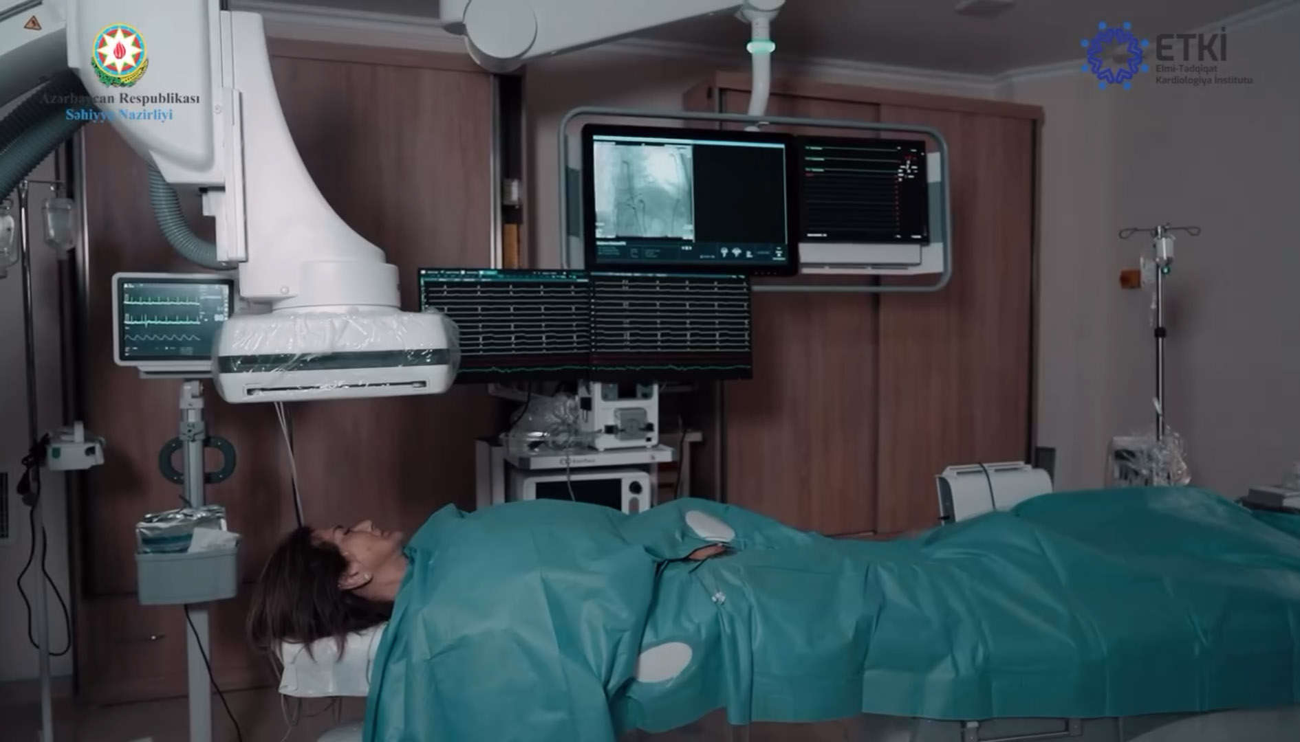 Elmi Tədqiqat Kardiologiya İnstitutunda yeni istifadəyə verilən elektrofiziologiya (EPİ) laboratoriyası – VİDEO